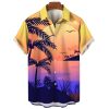 Printing Luxury Designer Medieval Tropical Fruit Hawaiian Fanshubus