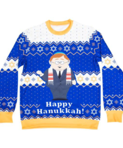 South Park Cartman Happy Hanukkah Ugly Sweater Fanshubus