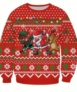 Sweatshirt Casual Pullover Christmas Style Long Sleeve Top Fanshubus