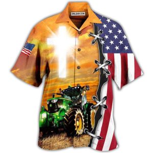 Tractor Proud To Be A Farmer - Hawaiian Shirt  - Fanshubus