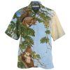 Squirrel Tree Climbing - Hawaiian Shirt  - Fanshubus