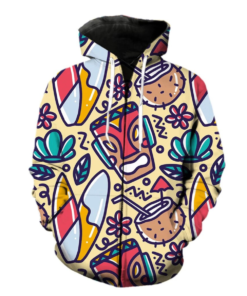 Tropical Garden Aloha Hoodie Fanshubus