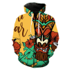 Tropical Paradise 3D Zipper Hoodie Fanshubus