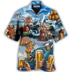 Viking Beer Style I Love It And I Drink It - Hawaiian Shirt - Fanshubus