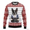 Animal Boston Terrier Ugly Christmas Sweater, Jumper - Fanshubus