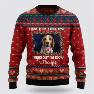 Beagle Christmas Dog Ugly Sweaters 3D - Gifts For Dog Lover - Fanshubus