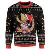 Bearded Dragon Holding Gingerbread Man Ugly Christmas Sweater, Jumper - Fanshubus