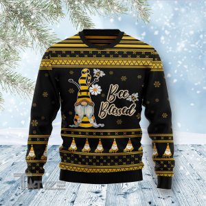 Bee Kind Gnome Ugly Christmas Sweater, Jumper- Fanshubus