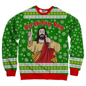 Birthday Boy Ugly Christmas Sweater, Jumper For Men And Women - Fanshubus