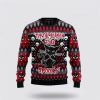 Black Cat Spooky Halloween Ugly Christmas Sweater, Jumper - Cat Lover Christmas Sweater - Fanshubus