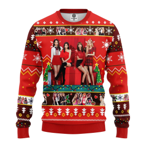 Black Pink Music Band Merry Xmas Gift Ugly Christmas Sweater, Jumper 323 - Fanshubus