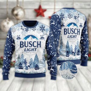 Busch Light Ugly Christmas Sweater, Jumper Amazing Gift Idea Thanksgiving Gift - Fanshubus