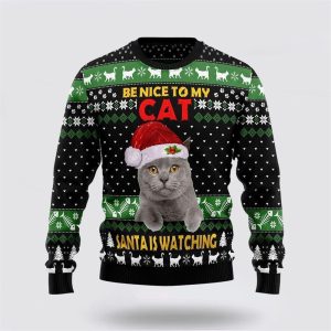 Cat Cute Witcher Noel Mc Ugly Christmas Sweater, Jumper - Cat Lover Christmas Sweater - Fanshubus