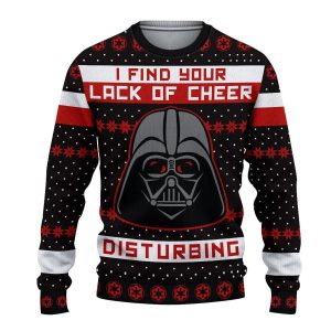 Cheer Darth Vader Ugly Christmas Sweater, Jumper Custom Sweatshirt Apparel - Fanshubus