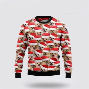 Chihuahua Ugly Christmas Sweater, Jumper - Pet Lover Christmas Sweater - Fanshubus