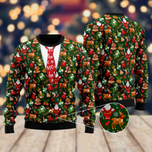 Christmas Hohoho Ugly Christmas Sweater, Jumper For Men &amp; Women - Fanshubus