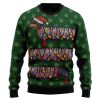 Christmas Long Dachshund Green Ugly Christmas Sweater, Jumper For Men And Women - Fanshubus