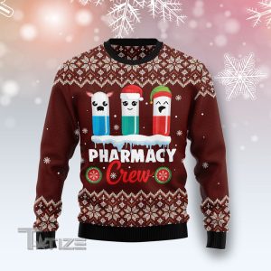 Christmas Pharmacy Crew Ugly Christmas Sweater, Jumper- Fanshubus