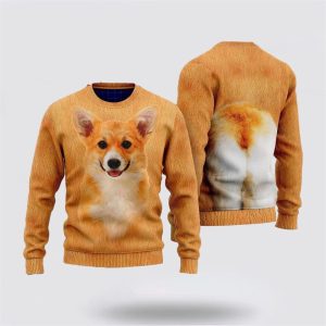 Corgi Dog Ugly Christmas Sweater, Jumper 3D - Dog Lover Christmas Sweater - Fanshubus