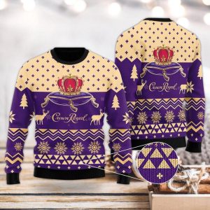 Crown Royal Ugly Christmas Sweater, Jumper Amazing Gift Idea Thanksgiving Gift - Fanshubus