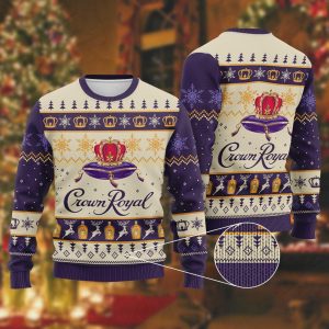 Crown Royal Ugly Christmas Sweater, Jumper Amazing Gift Idea Thanksgiving Gift - Fanshubus