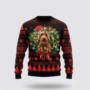 Cute Goldendoodle Dog Ugly Christmas Sweater, Jumper - Dog Lover Christmas Sweater - Fanshubus