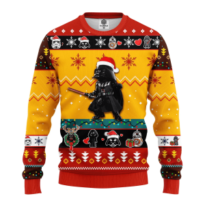 Cute Santa Darth Vader Ugly Christmas Sweater, Jumper 301 - Fanshubus