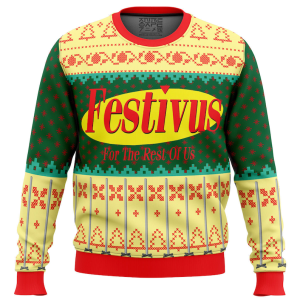 Cute Xmas Ugly Sweater Festivus For The Rest Of Us Ugly Christmas Sweater, Jumper| Woolen Christmas Gift - Fanshubus
