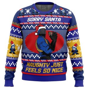 Cute Xmas Ugly Sweater Sorry Santa Cobra Commander GI Joe Ugly Christmas Sweater, Jumper| Woolen Christmas Gift - Fanshubus