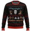 Cute Xmas Ugly Sweater Studio Ghibli No Face Spirited Away Ugly Christmas Sweater, Jumper| Woolen Christmas Gift - Fanshubus