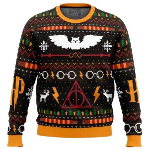 Cute Xmas Ugly Sweater The Sweater That Lived Harry Potter Ugly Christmas Sweater, Jumper| Woolen Christmas Gift - Fanshubus