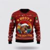 Dachshund Best Dog Mom Ever Ugly Christmas Sweater, Jumper - Dog Lover Christmas Sweater - Fanshubus