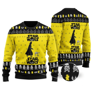 Darth Vader Ugly Christmas Sweater, Jumper Custom Sweatshirt Apparel - Fanshubus