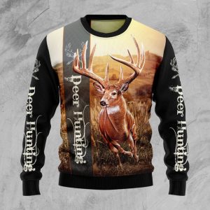 Deer Hunting Funny Ugly Christmas Sweater, Jumper For Men &amp; Women Adult - Christmas Gifts - Fanshubus