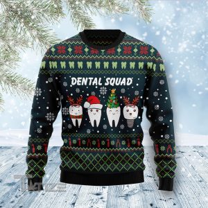 Dental Squad Ugly Christmas Sweater, Jumper- Fanshubus