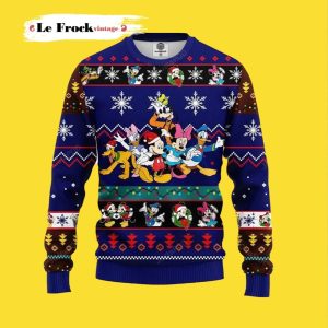 Disney Mickey Mouse And Friends Thanksgiving Custom Ugly Christmas Sweater, Jumpers - Fanshubus