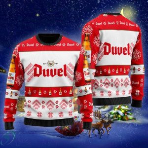 Duvel Beer Ugly Christmas Sweater, Jumper - Fanshubus