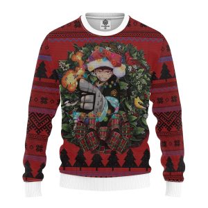 Fire Force Ugly Christmas Sweater, Jumper Custom Sweatshirt Apparel - Fanshubus