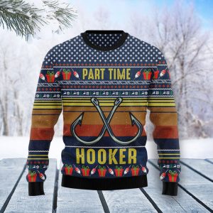 Fishing Lover Funny Ugly Christmas Sweater, Jumper Gift For Men &amp; Women Adult - Fanshubus