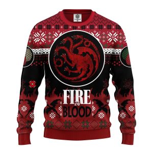 Game Of Thrones Targaryen Ugly Christmas Sweater, Jumper 294 - Fanshubus