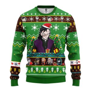 Genya Shinazugawa Demon Slayer Anime Ugly Christmas Sweater, Jumper 262 - Fanshubus