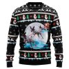 German Shorthaired Pointer Santa On Highway Ugly Christmas Sweater, Jumper - Fanshubus