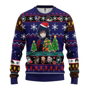 Giyu Tomioka Christmas Demon Slayer Anime Ugly Christmas Sweater, Jumper 264 - Fanshubus