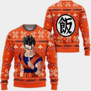 Gohan Ugly Christmas Sweater, Jumper Anime Dragon Ball Xmas 1k116 Gifts  - Fanshubus