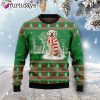 Golden Retriever Winter Tree Dog Lover Funny Family Ugly Christmas Sweater, Jumper Gifts - Fanshubus