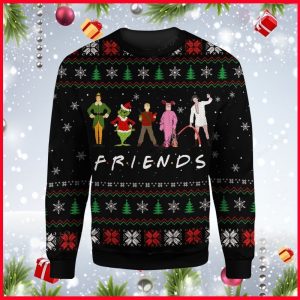 Grinch And Friends Ugly Christmas Sweater, Jumper - Fanshubus