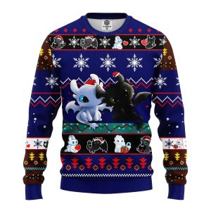 How To Train Your Dragon Toothless Love Ugly Christmas Sweater, Jumper 252 - Fanshubus