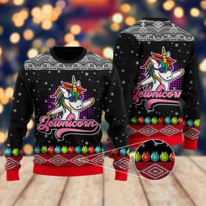 Jewnicorn Ugly Christmas Sweater, Jumper For Men &amp; Women - Fanshubus