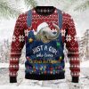 Just A Girl Who Loves Christmas And Elephants Ugly Christmas Sweater, Jumper - Fanshubus