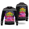 Mele Kalikimaka Flamingo Sunset Ugly Christmas Sweater, Jumper For Men & Women - Fanshubus